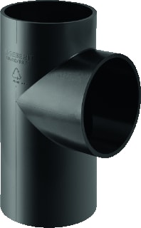 Geberit - PE Fitting met 3 aansluitingen T-Stuk 88,5 Gr. 110/110