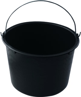 Cimco - Emmer bouwemmer zwart 12l br