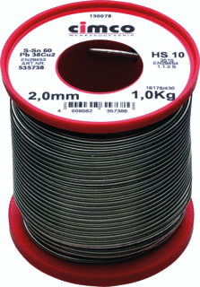 Cimco - Zachtsoldeer soldeertin 2,0mm 500gr br