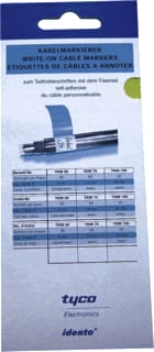 Cimco - Kabel-/adercodering Kabellabels 25X25X150 Br