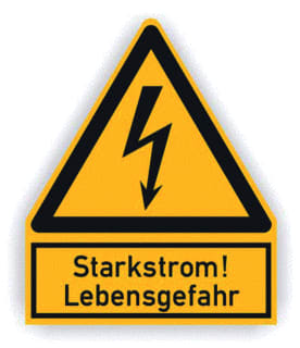 Cimco - Veiligheidspictogram Wrschbrd Strkstrm Knst Br