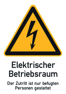 Cimco - Veiligheidspictogram Wrschbrd Elktrsch Knst Br