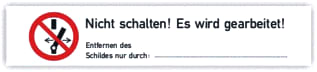 Cimco - Veiligheidspictogram Waarschuwingssticker B Br