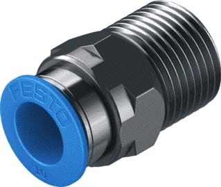 Festo - Fitting met 2 aansluitingen qs-3/8-10