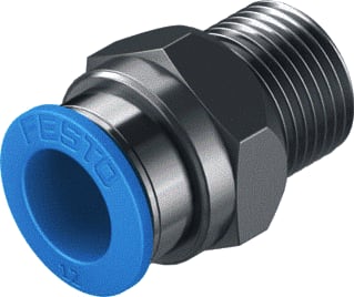 Festo - Fitting met 2 aansluitingen qs-3/8-12