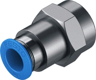 Festo - Fitting met 2 aansluitingen Qsf-3/8-10-B