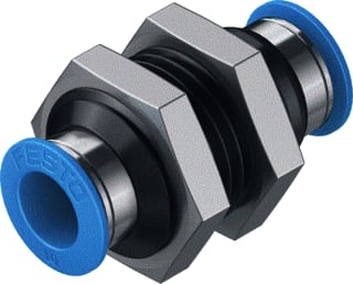 Festo - Fitting met 2 aansluitingen qss-10