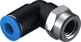 Festo - Fitting met 2 aansluitingen Qslf-1/8-6-B