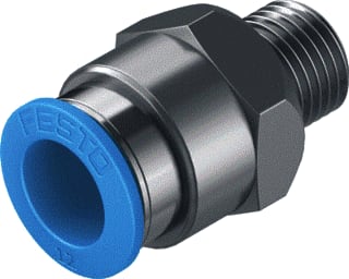 Festo - Fitting met 2 aansluitingen qs-1/4-12