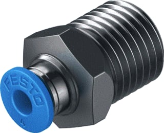 Festo - Fitting met 2 aansluitingen qs-1/4-4