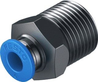Festo - Fitting met 2 aansluitingen qs-3/8-6