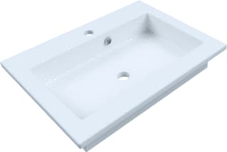 WaveDesign by Wisa - Amaro Wastafel / Fontein 60 Mat Wit 1Kg