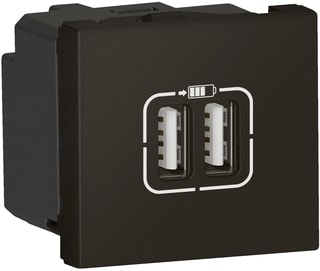 Legrand - Mosaic USB-voeding Lad 2Xusb A2,4A-12W 2 Mod