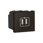 Legrand - Mosaic USB-voeding Lad 2Xusb A2,4A-12W 2 Mod