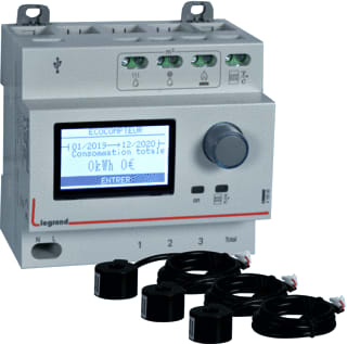 Legrand - LEXIC Elektriciteitsmeter Ecoteller 5 Kringen Met 3