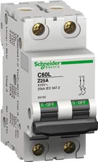 Schneider Electric Merlin Gerin - C60 L Installatieautomaat autom 26155 c60l 2a-z 2p