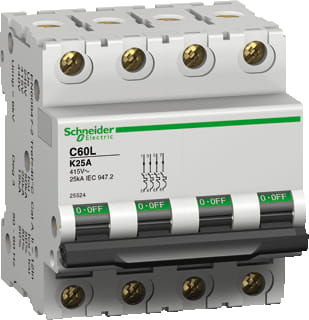Schneider Electric Merlin Gerin - C60 L Installatieautomaat autom 25521 c60l 10a-k 4p