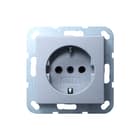 Gira - Systeem 55 Wandcontactdoos (WCD schakelmat.) Wcd Ra Sys55 Alu