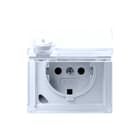 Gira - TX44 Wandcontactdoos (WCD schakelmat.) Wcd Ra Kd Sl Uni Wt