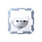 Gira - Systeem 55 Wandcontactdoos (WCD schakelmat.) Wcd Ra Klapd Sys55 Zwm
