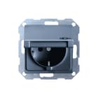 Gira - Systeem 55 Wandcontactdoos (WCD schakelmat.) Wcd Ra Klapd Sys55 Ant