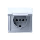 Gira - TX44 Wandcontactdoos (WCD schakelmat.) Wcd Ra Kd Alu
