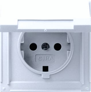 Gira - TX44 Wandcontactdoos (WCD schakelmat.) Wcd Ra Kd Zwg