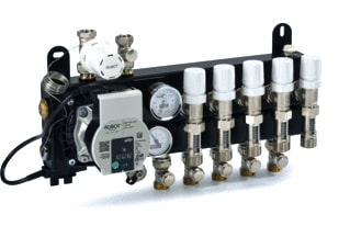 Robot Vloerverwarming - Optimum Flow Pro Verdeler voor hydronische circuits Verd 3Gr Wilo Opti Flow
