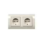 Gira - Standaard 55 Wandcontactdoos (WCD schakelmat.) Wcd Ra 2V B T10 St55 Cwg