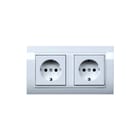Gira - Standaard 55 Wandcontactdoos (WCD schakelmat.) Wcd Ra 2V B T10 St55 Zwg