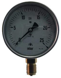 Ubel - Membraantrommelmanometer Mnthrmtr 25Mbar 100G 1/2"