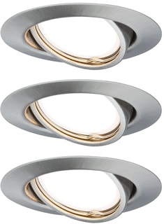 Paulmann - Downlight/spot/schijnwerper ebl base rond zwenk led 3