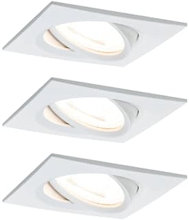 Paulmann - Downlight/spot/schijnwerper set nova vierkant zwenkb