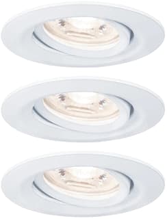 Paulmann - Downlight/spot/schijnwerper set nova rond vast led ip
