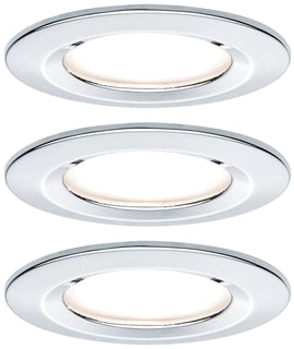 Paulmann - Downlight/spot/schijnwerper set nova rond vast led ip