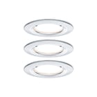 Paulmann - Downlight/spot/schijnwerper set nova rond vast led ip