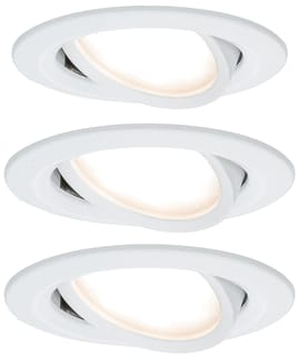 Paulmann - Downlight/spot/schijnwerper set nova coin rond zwenkb