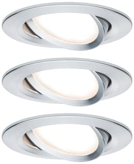 Paulmann - Downlight/spot/schijnwerper set nova coin rond zwenk