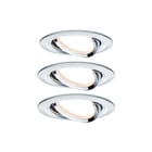 Paulmann - Downlight/spot/schijnwerper set nova coin rond zwenk