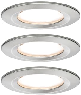 Paulmann - Downlight/spot/schijnwerper set nova coin rond vast l