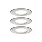 Paulmann - Downlight/spot/schijnwerper set nova coin rond vast l