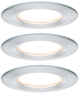 Paulmann - Downlight/spot/schijnwerper set nova coin rond vast l