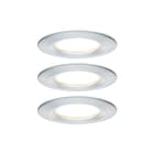 Paulmann - Downlight/spot/schijnwerper set nova coin rond vast l