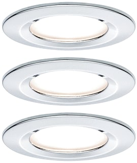 Paulmann - Downlight/spot/schijnwerper set nova coin rond vast l