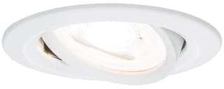 Paulmann - Downlight/spot/schijnwerper spot nova rond zwnkb led