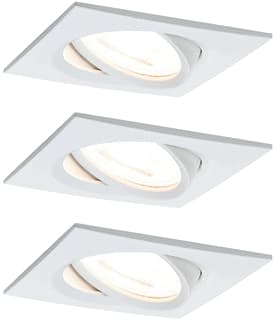 Paulmann - Downlight/spot/schijnwerper Set Nova Vierk Zwkb Led 3