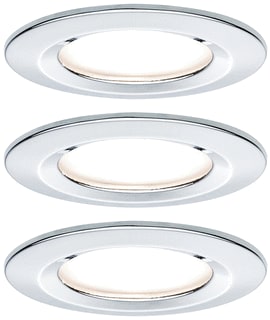 Paulmann - Downlight/spot/schijnwerper set nova rond led ip44 3-