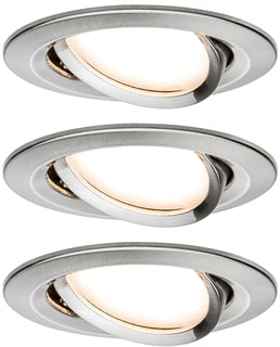 Paulmann - Downlight/spot/schijnwerper set nova coin 3-stapd ron