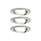 Paulmann - Downlight/spot/schijnwerper set nova coin 3-stapd ron