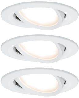 Paulmann - Downlight/spot/schijnwerper set nova coin 3-stapd rd